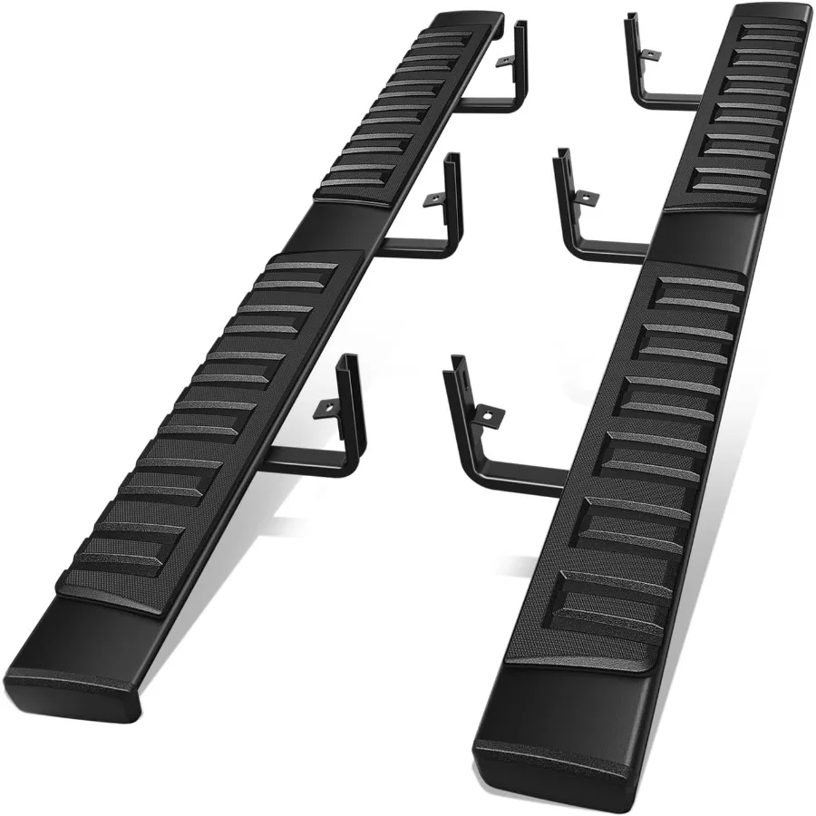 

Доски для бега 6,75, совместимые с 20152025 Chevy Colorado GMC Canyon, удлиненная кабина из нержавеющей стали, Nerf Bars для удобного автомобиля