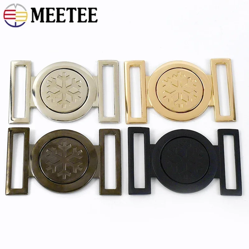 مشبك معدني لحزام Meetee للنساء ، مشبك مزخرف للمعطف ، حزام خصر للجاكيت ، خطاف سريع ، ملحقات الأجهزة ، 40: 1 إلى 5