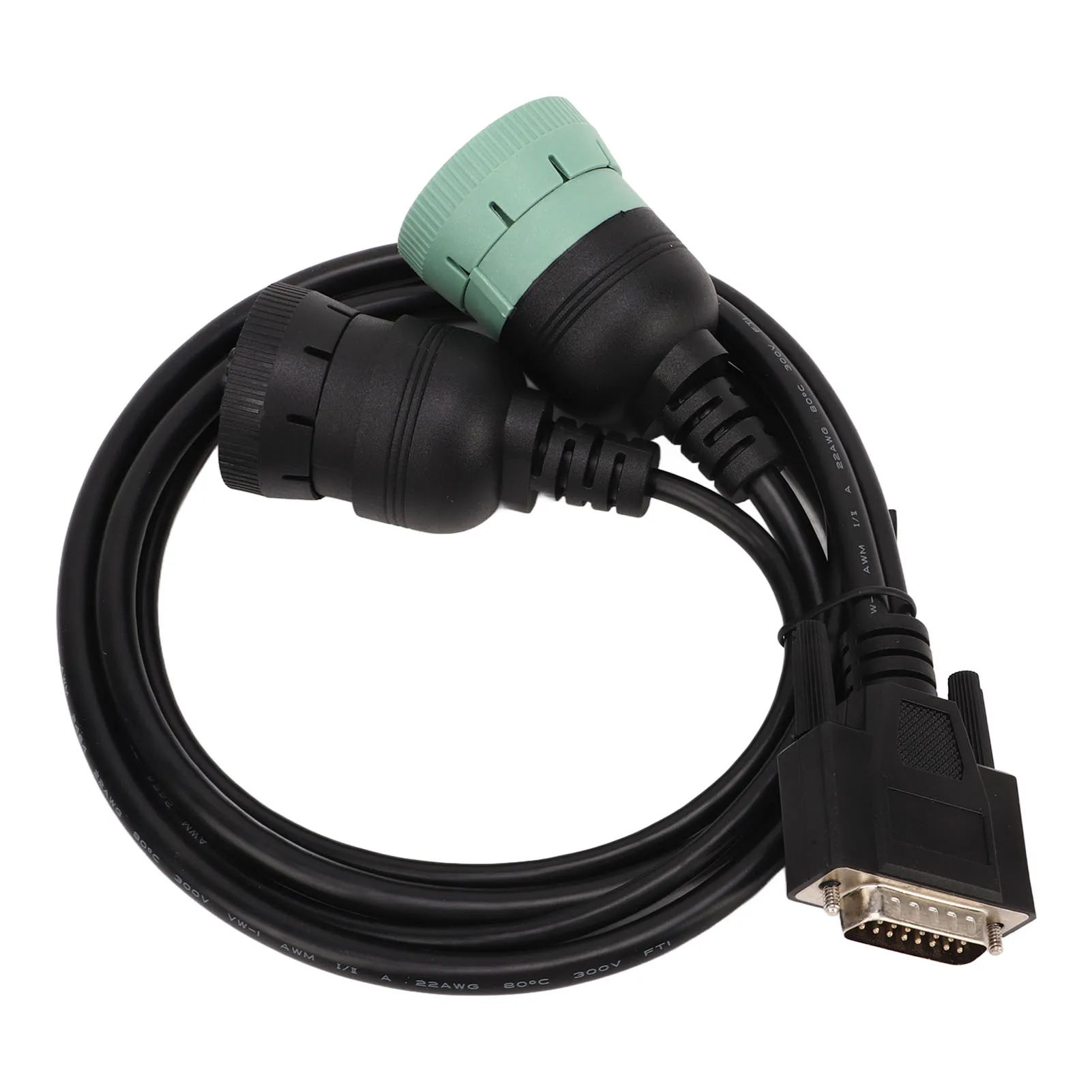 DB15 to 6P J1708 9p J1939 Diagnostic Adapter Cable 402048 Plug and Play High Flexibility for Truck