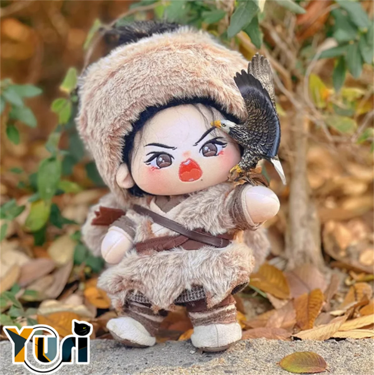 Yuri Xiao Zhan Idol 2025 Movie The Legend of the Condor Heroes Guo Jing 20cm Plush Doll With Skeleton Toys Cute Cosplay Fan Gift