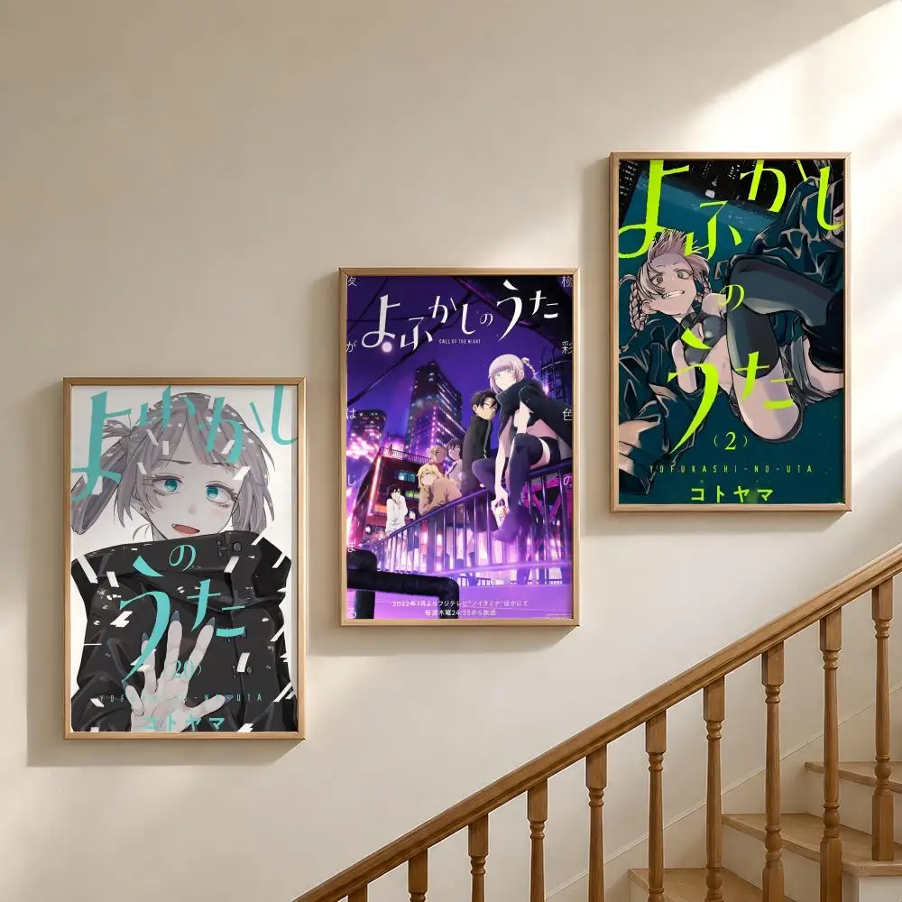 Anime C-Call of the N-Night Nazuna Kou Poster Waterproof HD Modern Peel And Stick Wall Decor Bedroom Living Room Dorm Office