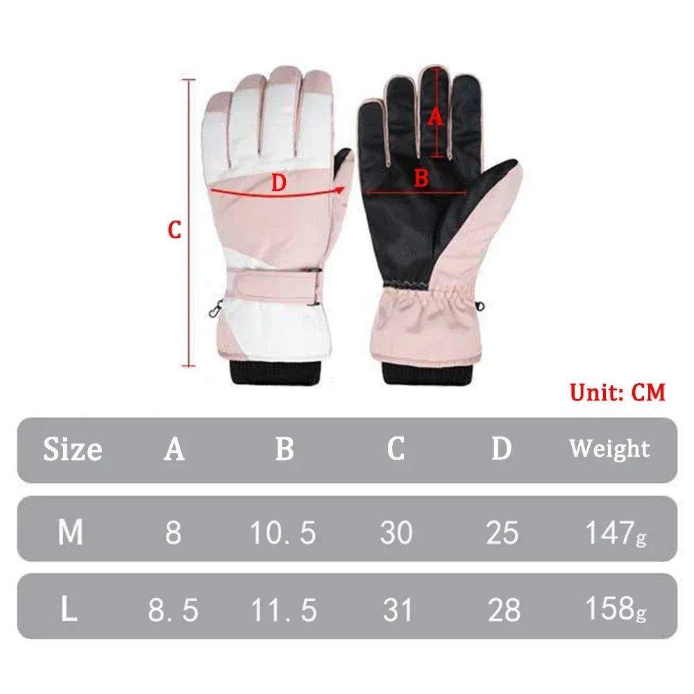 New Winter Thicken Warm Snow Gloves Touch Screen Riding Motorcycle Cycling Waterproof Ski Gloves