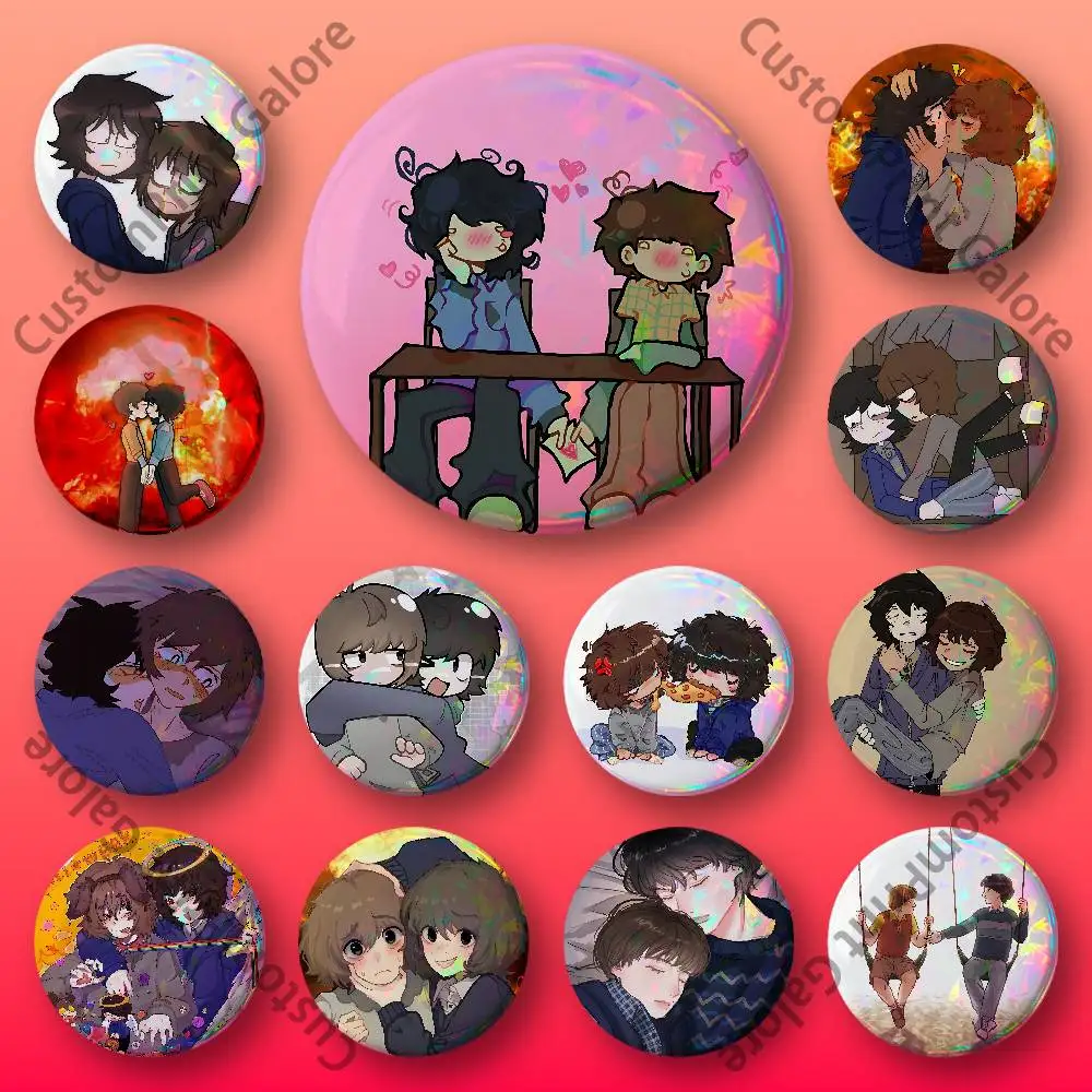 

OWM B-Byler Mike Will Round Custom Badges 75 58 44 32 25 mm Brooch Backpack Hat Enamel Pins Accessories Toys Gifts