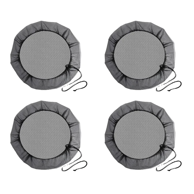 

A21I-Outdoor Garden Rain Barrel Mesh Cover Water Tank Protective Cover Filter Mesh Barrel Insect Net