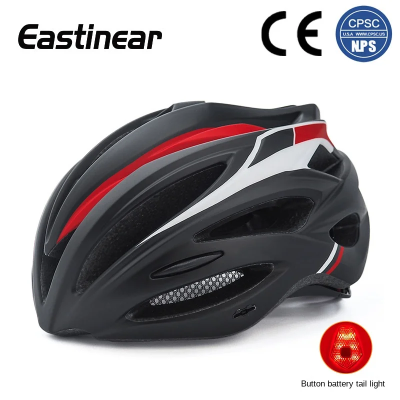 Capacete de bicicleta leve com luz para mountain bike, ciclismo ao ar livre, chapéu protetor de bicicleta de estrada