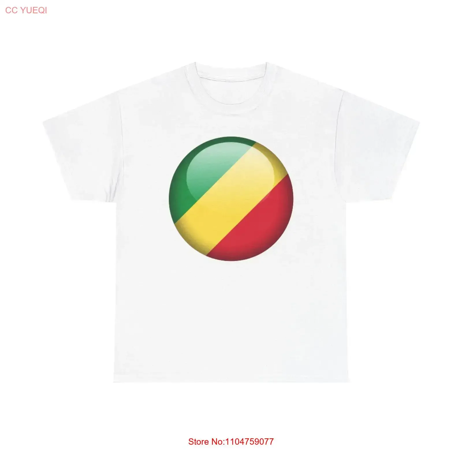 Flag orb Republic of the Congo T Shirt vintage Washed Unisex graphic Soft Comfortable streetwear homme Casual Breathable