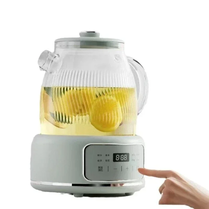 Multifunctional household small office full glass tea maker, boiling water flower teapot