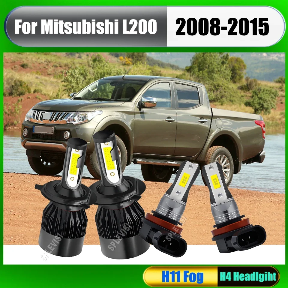 LED Headlight Foglight Car Lights For MITSUBISHI L200/TRITON KAT KBT 2005 2006 2007 2008 2009 2010 2011 2012 2013 2014 2015-2023