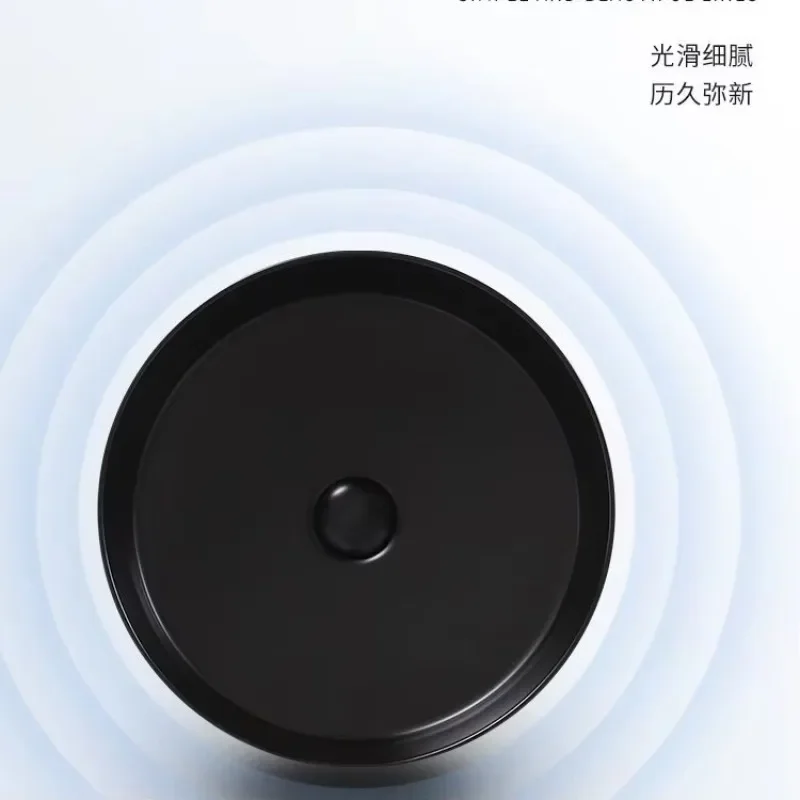 TAO Household balcony color round small size wash basin basin ceramic bathroom single basin