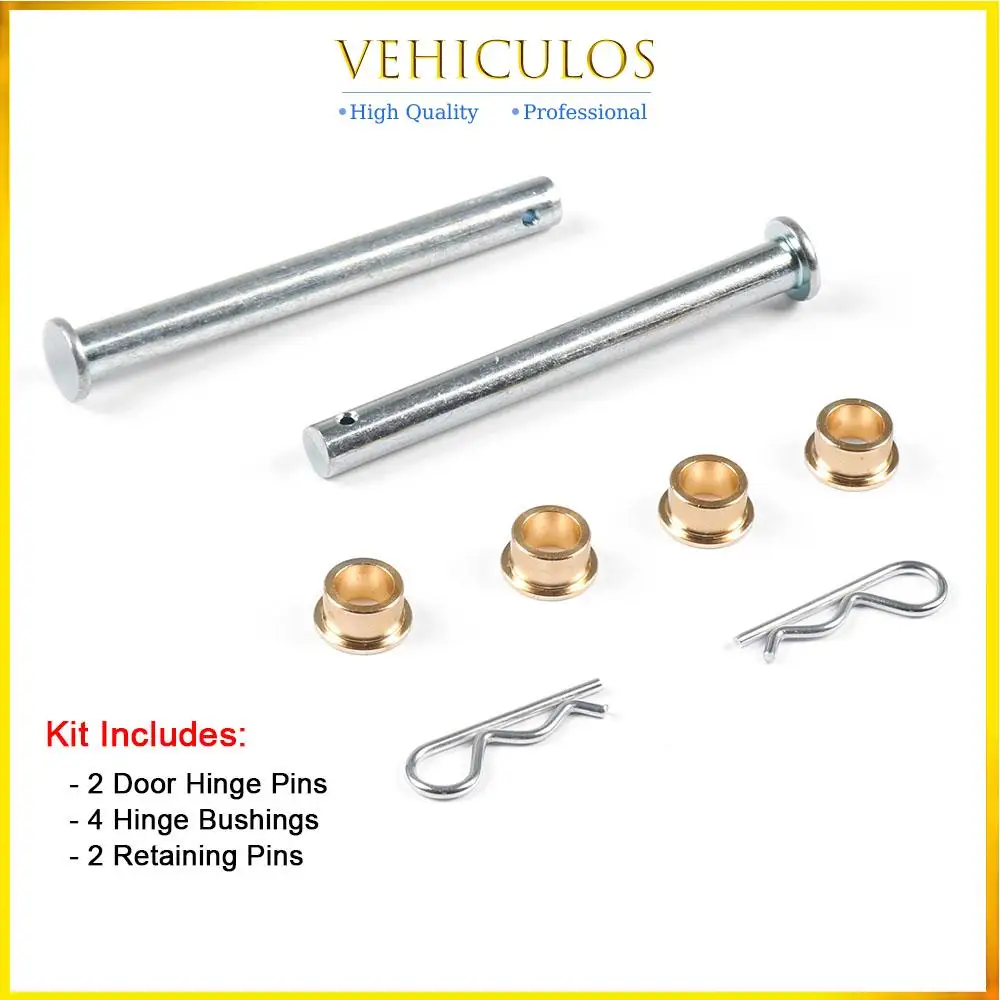 1set New Door Hinge Pins And Bushings Rebuild Kit For 1979-1993 Mustang 2 Door Hinge & Retaining Pins Hinge Bushings Auto Parts