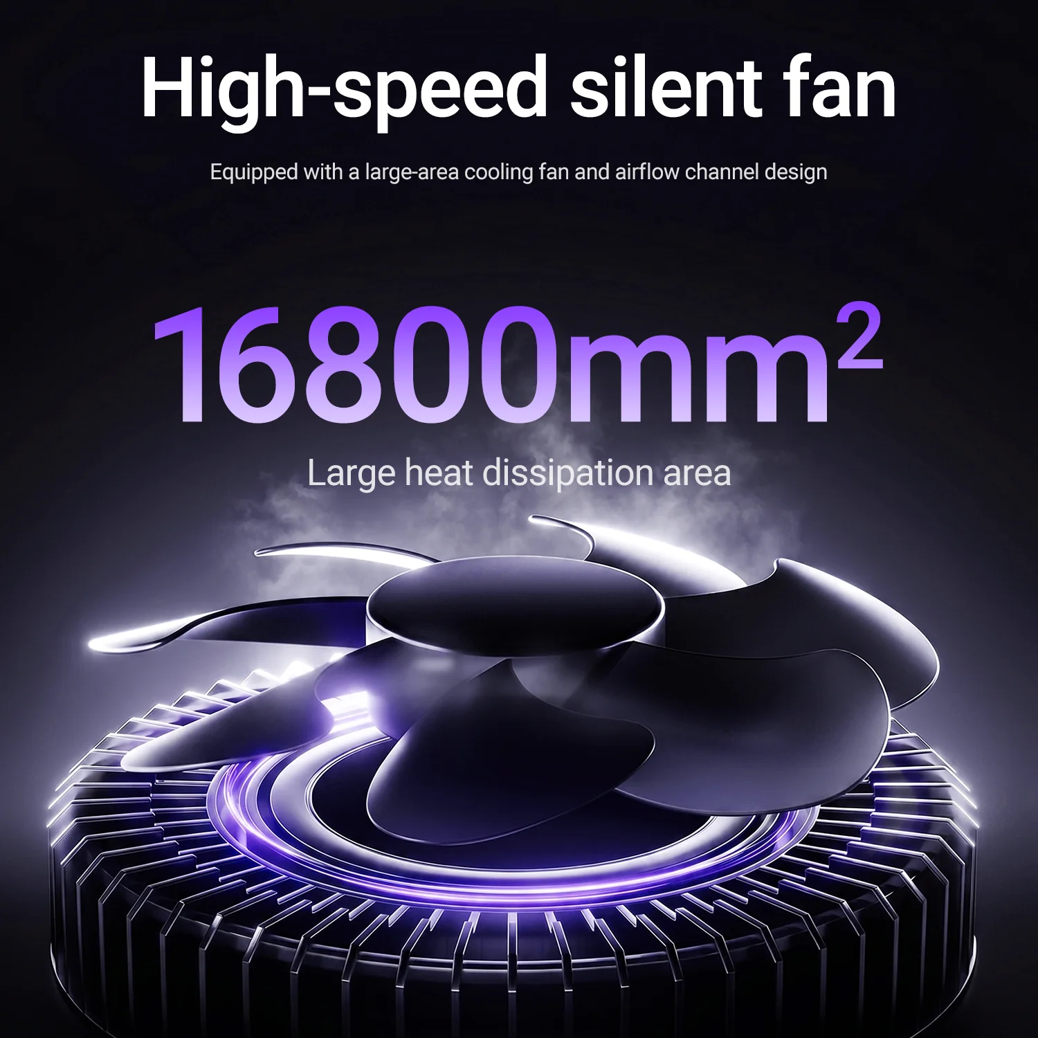 ACEFAST Qi2 25W Magnetyczna Bezprzewodowa Ładowarka Szybkiego Ładowania z Chłodzeniem do Gier 2w1 Radiator Adapter do Telefonu iPhone 17 16 — zdjęcie produktu 3