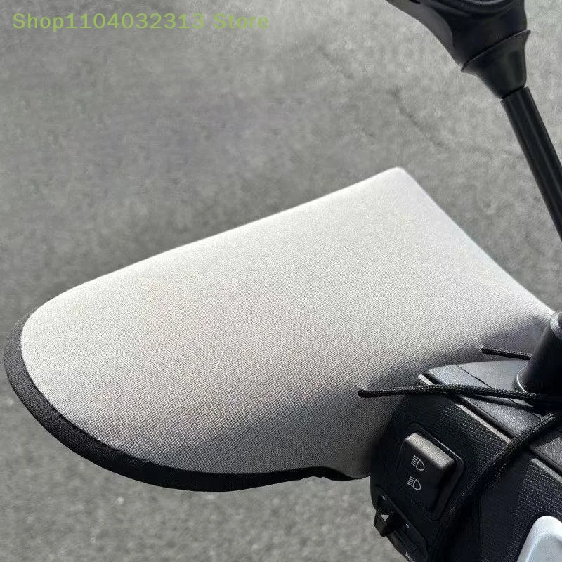 petiteMotorcycle Handlebar Cover 1pairs Summer Mesh Gloves Heat Shading UV Resistant for Electric Bike Ridingaccessories