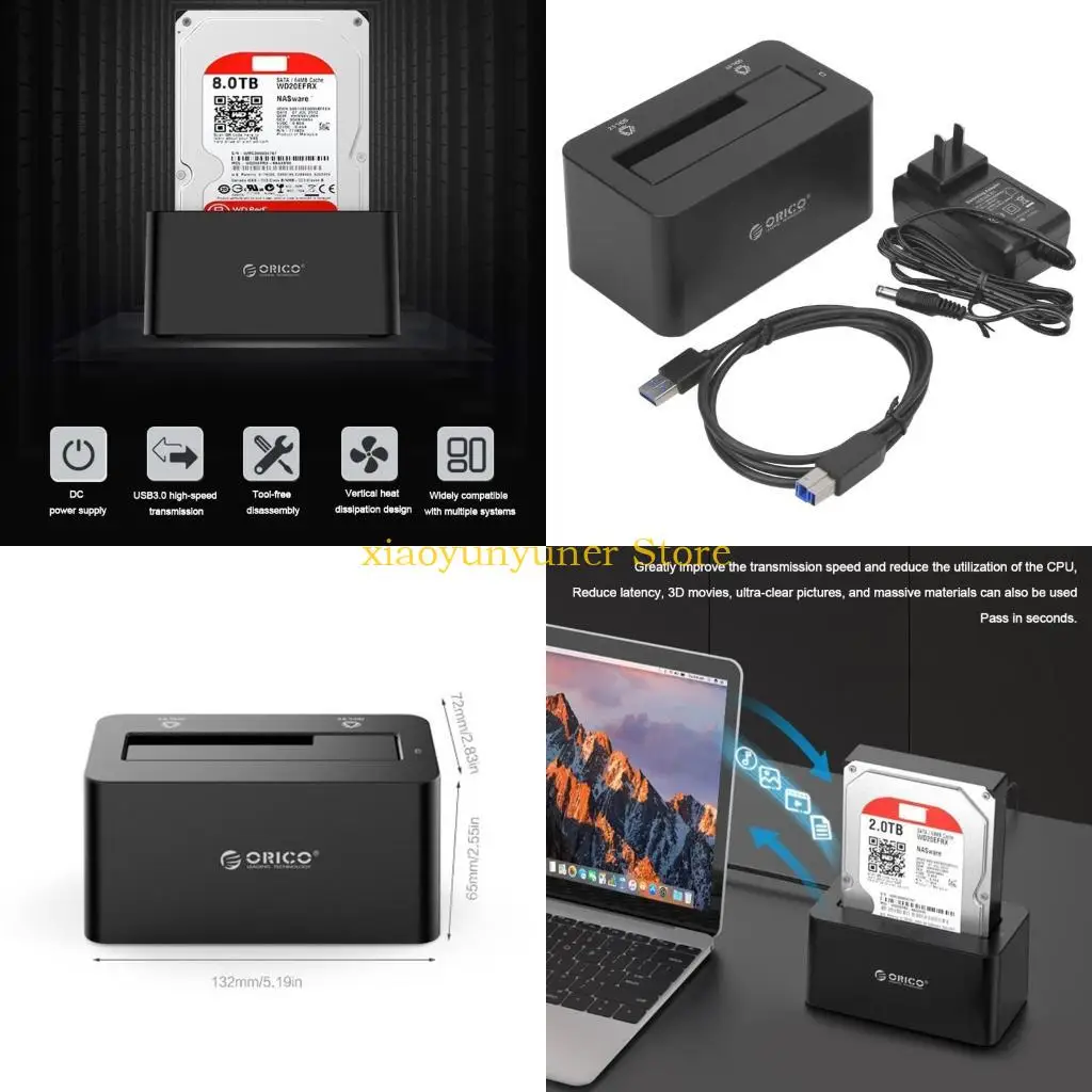 

P9JB Hard Drive Disk Base для случая 2,5 3.5 USB3.0 Docking Station Reader Reader