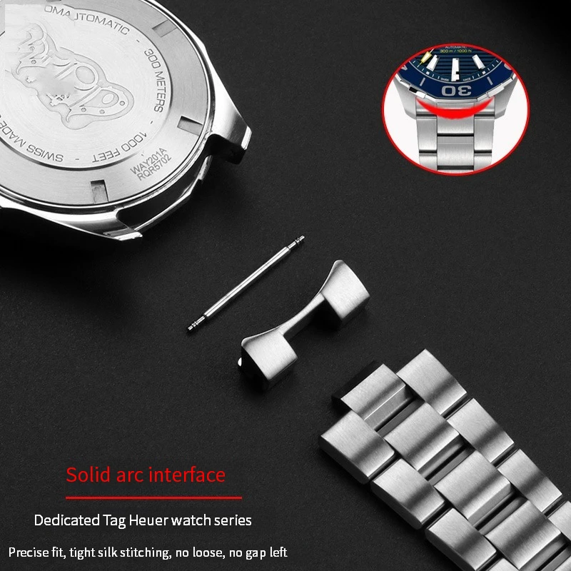 Solid StainlesS-Steel Watchband For Tag Heuer WAY201A WAY211A SerieS-Competitive Potential 20.5MM 21.5MM 22MM Male Watch Strap