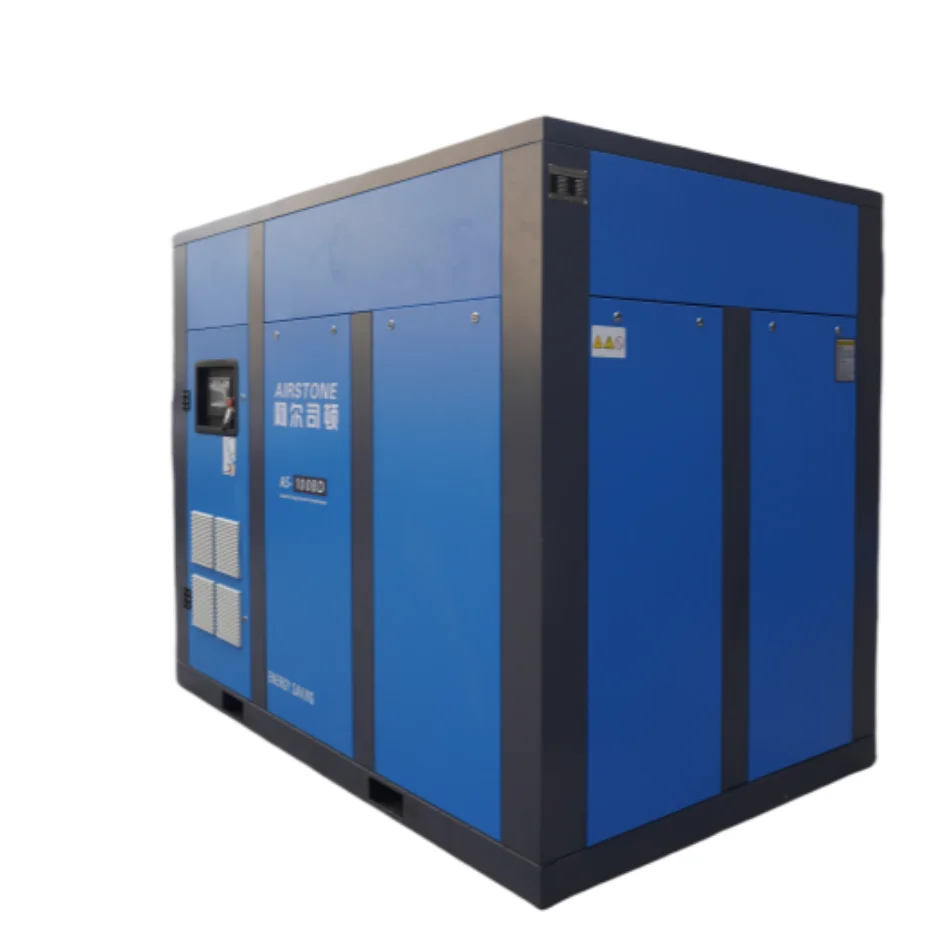 Airstone 150BD 150HP 110KW Electric Screw Air Compressor Variable Frequency Permanent Magnet Motor Air Cooled 72dB Noise Bearing