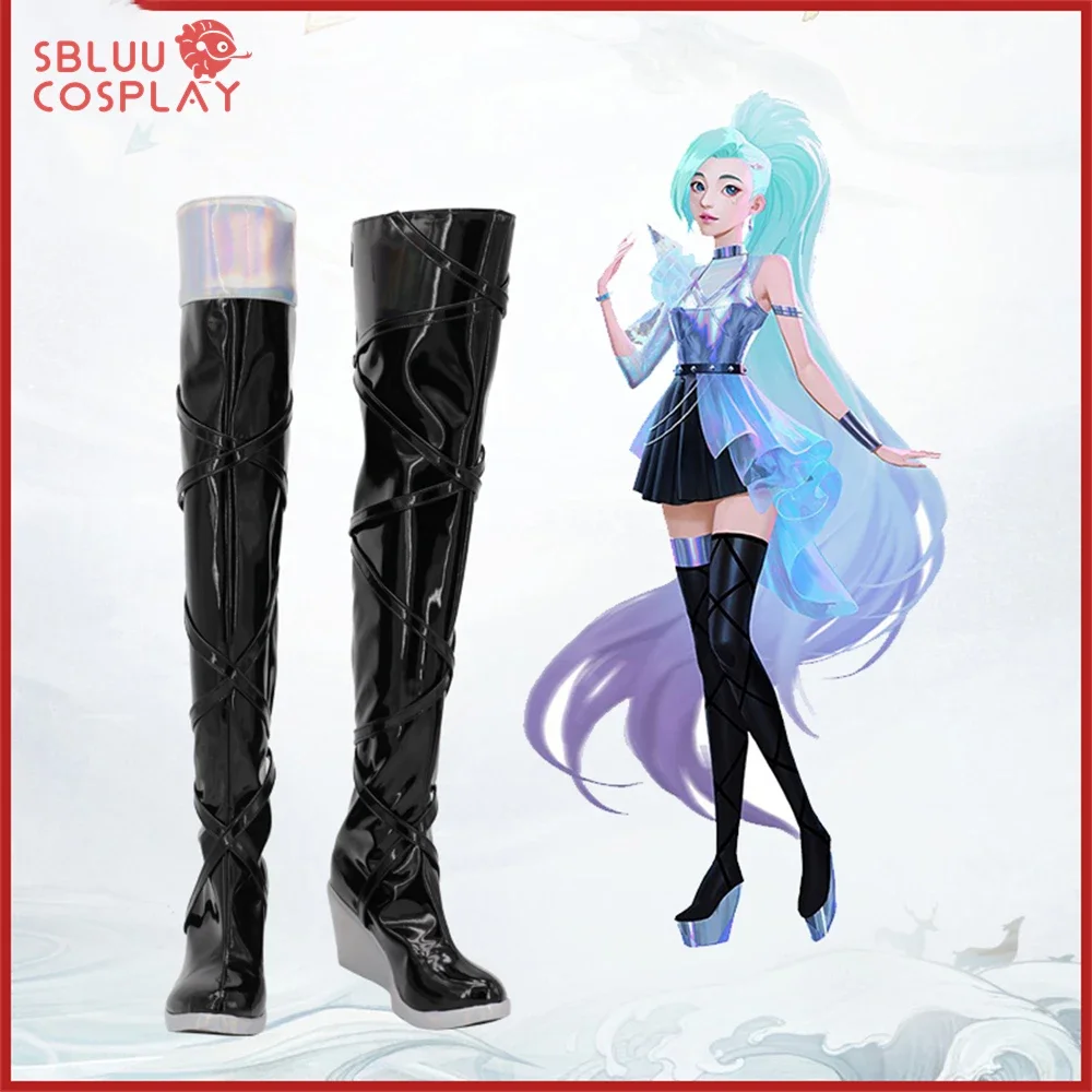 2025SBluuCosplay Spiel LOL Seraphine Cosplay Schuhe Stiefel