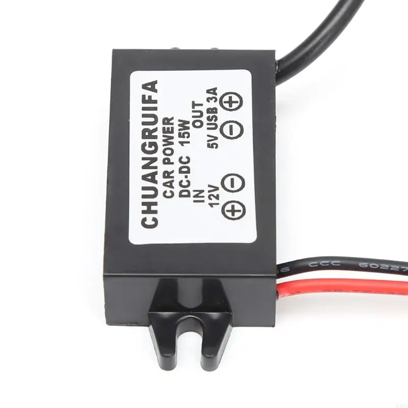 

B46D Car for DC Converter Module 12V To 5V Micro USB Output Power Adapter 3A 1