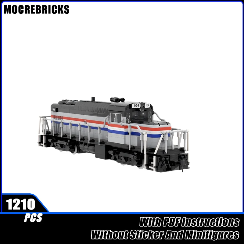 

MOC Austria Railway Railjet KISS 200 Train Passenger Carriages Building Blocks Model Bricks Boy Toys Xmas Gift