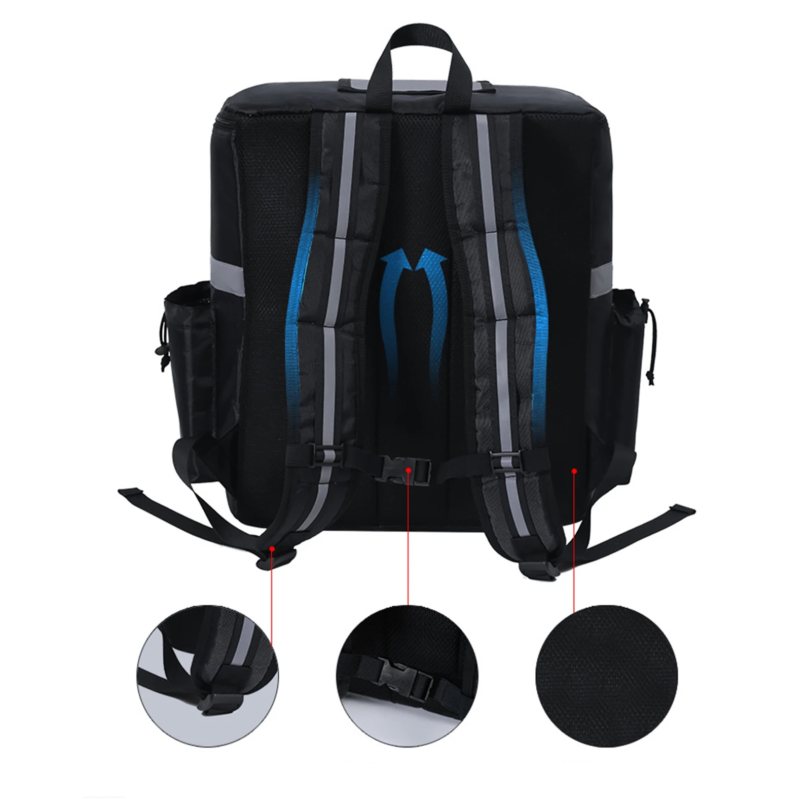 Extra Large 35L Thermal Food Bag Cooler Bag Refrigerator Box Fresh Keeping Food Delivery Backpack Insulated Cool Picnic Camping