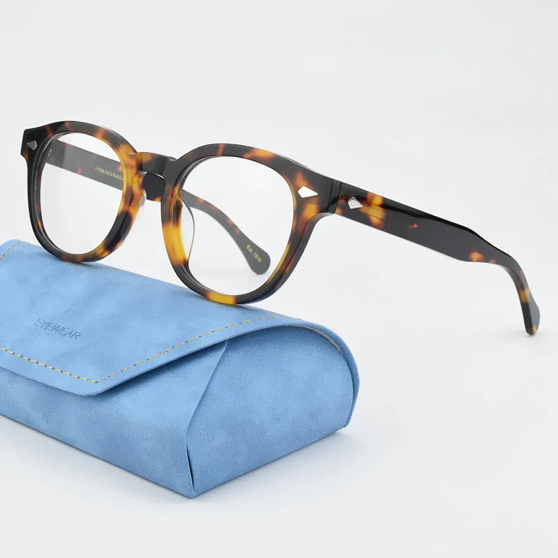 2025 Retro Eyeglasses Frames for Men Johnny Depp High Quality Acetate spectacle Women Luxury Brand Vintage Glasses Frame Lemtosh image 3
