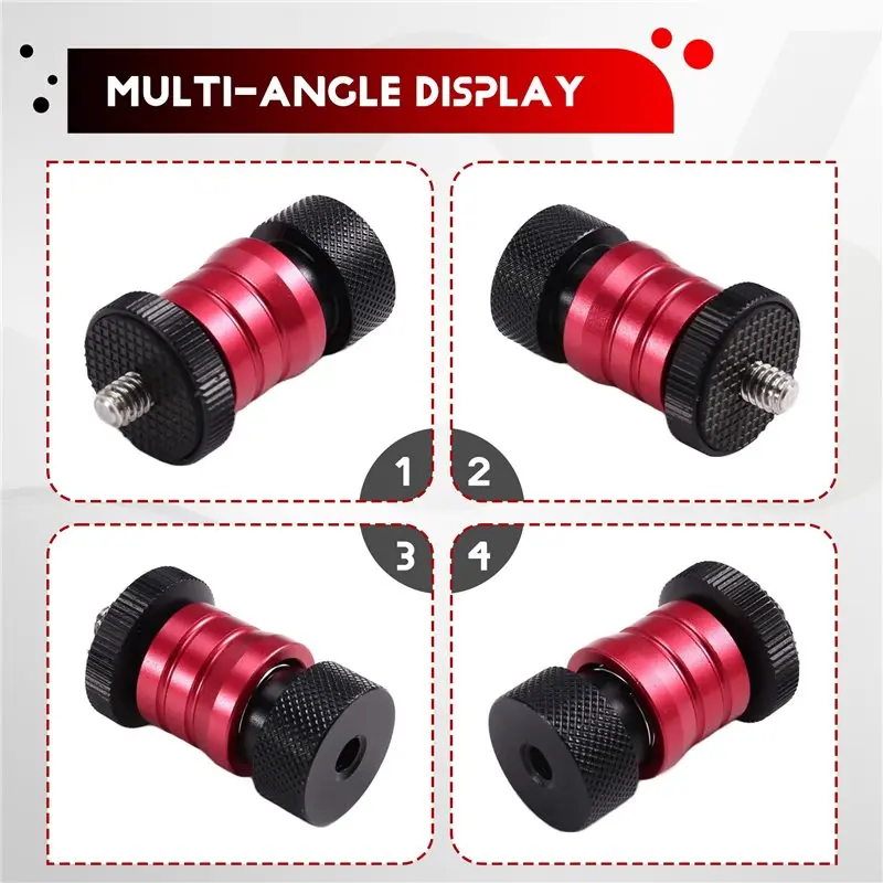 Promotion Ball Head 1/4" Quick Release Detachable Plate For Arm Monitor Mount For LED Light