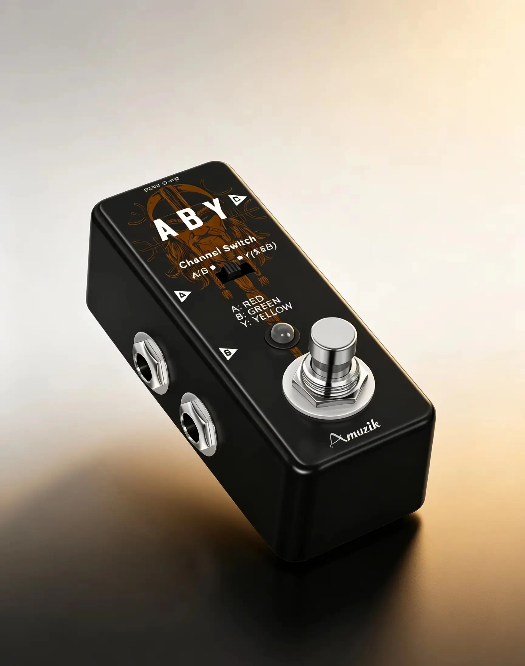 AMUZIK LEF-330 ABY Switch Pedal Passive Signal Splitter Combiner True Bypass Mini Metal Guitar Accessory