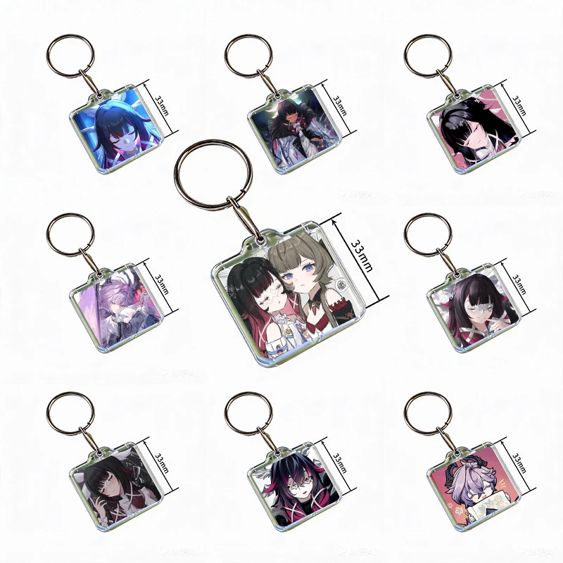 G-Genshin Impact Anime Game Acrylic Keychain Handmade Hanging for Clothes Backpack Decoration Accessories Gifts with Friends