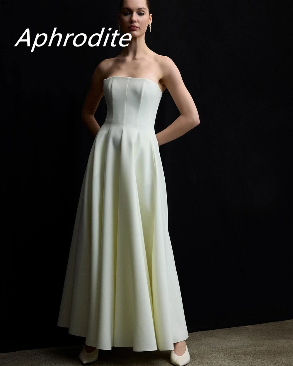 Abito da sera in jersey bianco con temperamento personalizzato Squisito girocollo con scialle senza maniche Cerniera sul retro Occasione su misura G