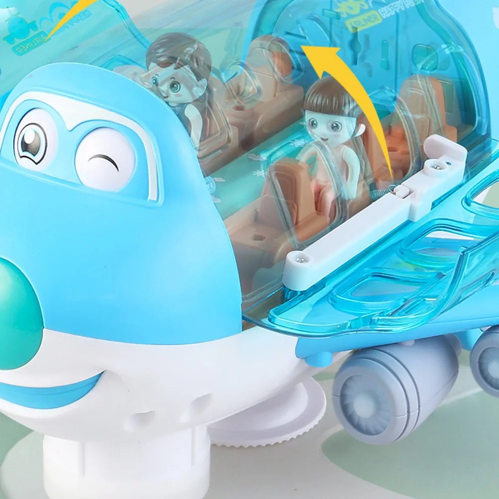 

Electric Toy LED Lights Music Airplane Toys Plastic LED Lights LED Plane Model Music Blue/Pink Aircraft Toy Birthday Gift