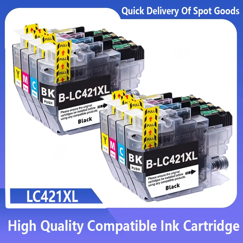 

LC421 LC421XL Compatible Ink cartridges For Brother DCP-J1050DW MFC-J1010DW DCP-J1140DW Printer High Capacity Cartridge