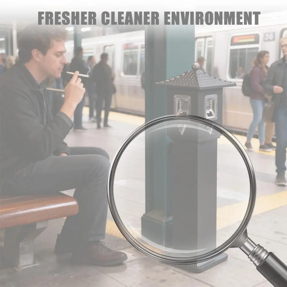 

Standing Cigarette Butt Disposal with Inner Bucket Cigarette Bin Trash Receptacle Outdoor for Porch/Guest Areas/Office/Balcony