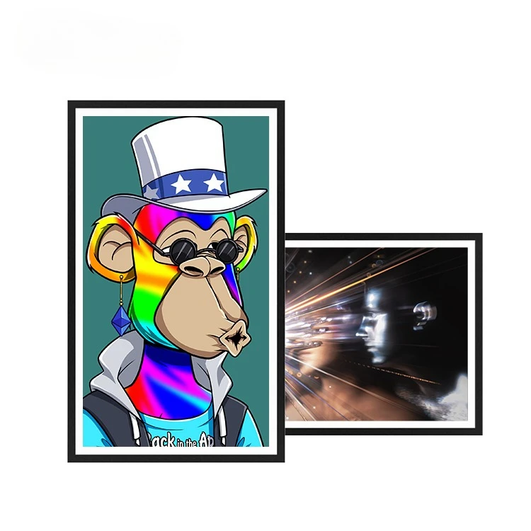 

Wholesale Dropship 32 inch Art Exhibition NFT Video Black Digital Photo Frame M onitor