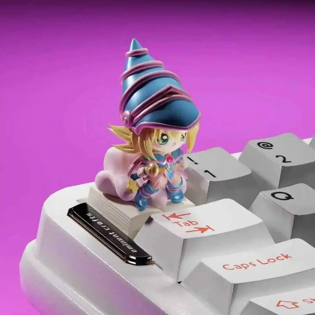 

New Cartoon Diy Self Made Yu-Gi-Oh! Black Magician Girl Keycap Dark Magician Girl Mechanical Keyboard Keycaps Anime Gift Toys