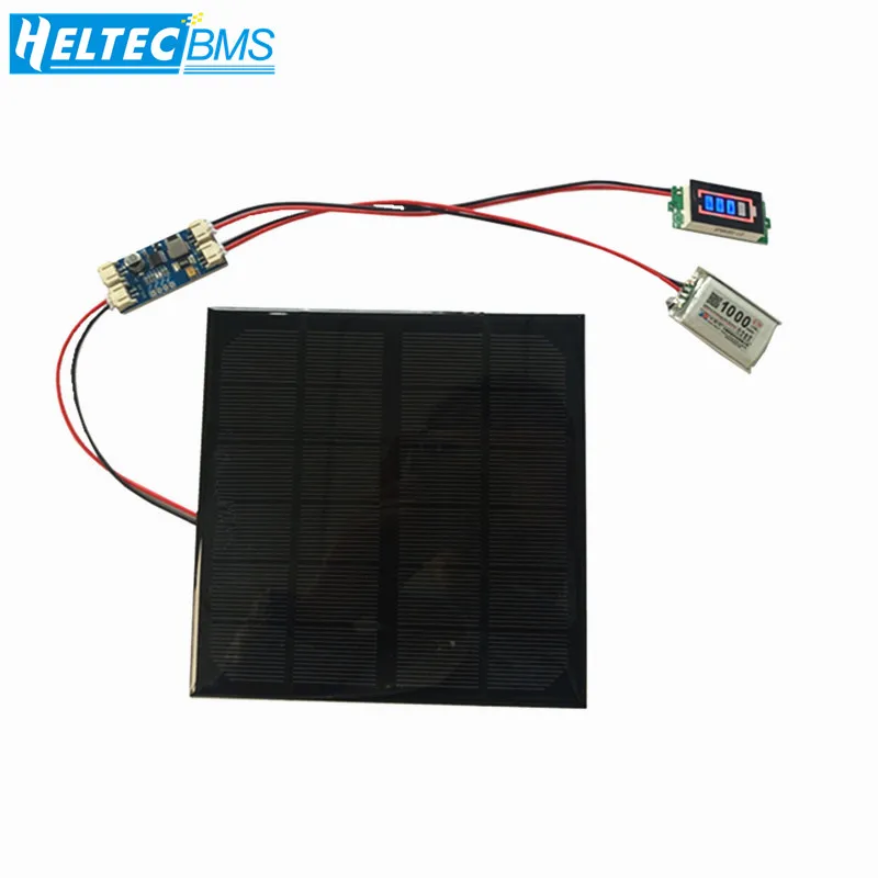 6V 3W 9V 2W 12V 2W pannello solare con solare min caricabatterie con display batteria fai da te KIT PH 2.0 cavo