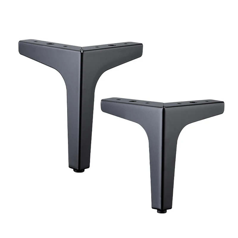 Metal Furniture Sofa Legs Cabinet Feet Iron Durable Furniture Hardware Accessories Triple-Cornered Desk Table Leg