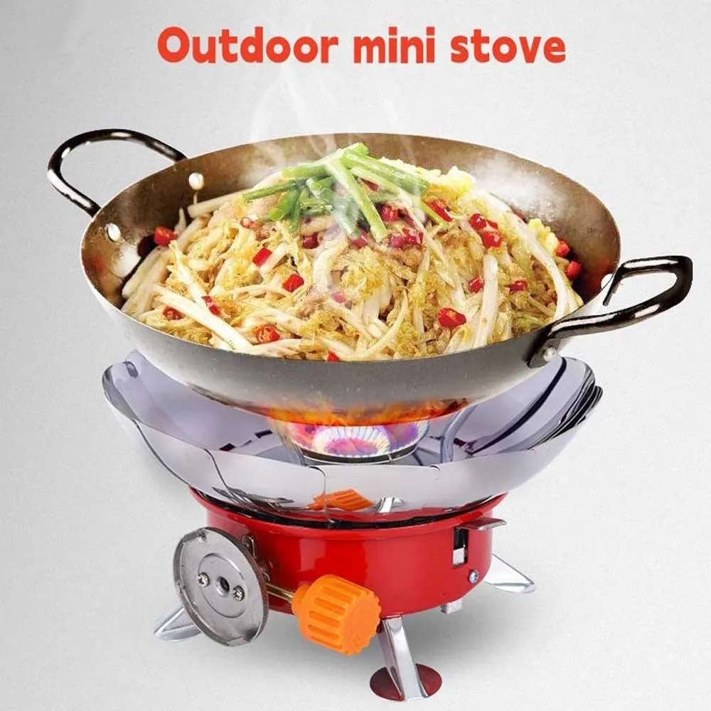 

2800W Lotus Cassette Stove High Power Portable Folding Gas Burner Windproof Lightweight Fondue Gas Cooker Wild Camping