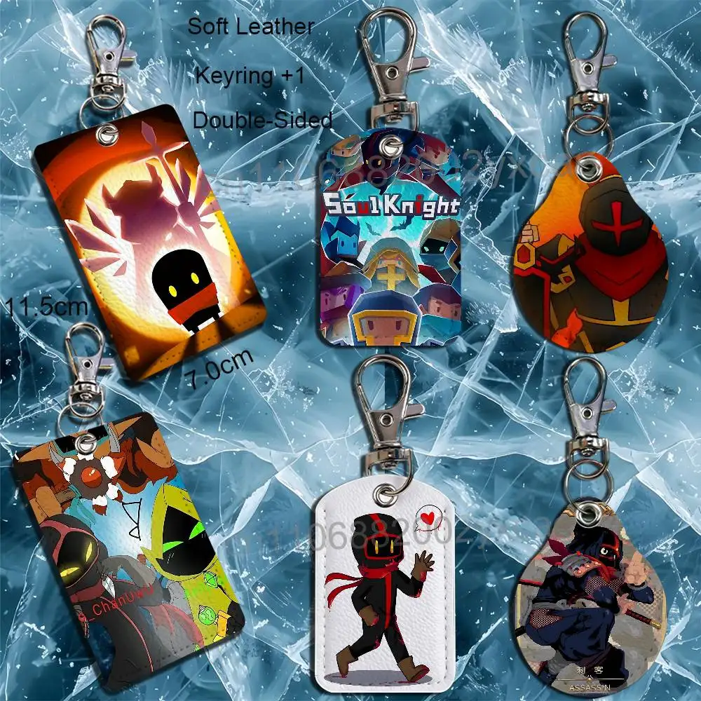 

game Druid Soul Knight Card Holder Keychain Key Ring Door Lock Access Protective Case For Security Gift