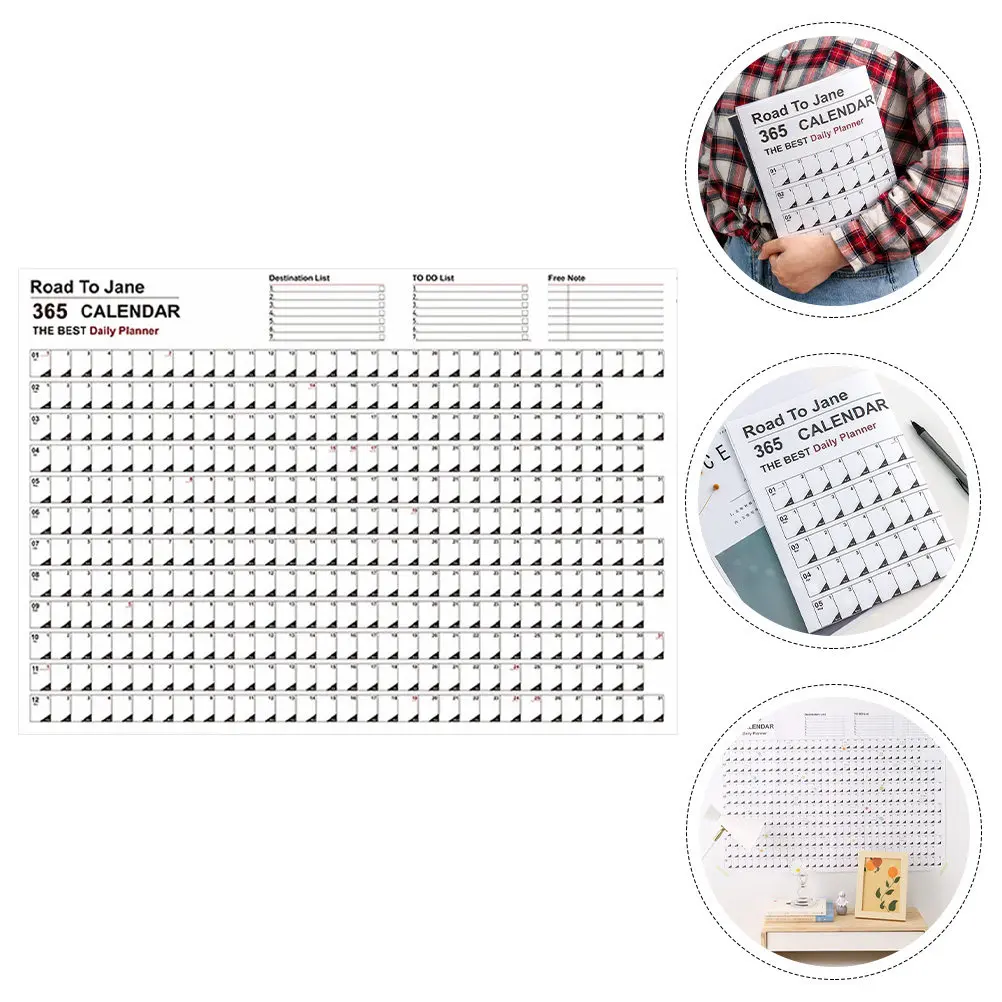 

Annual Hanging Wall Calendar Decorative Planner Calendar for Home Office School 2023 English High Definition Printing Schedule