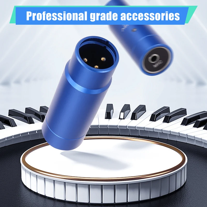 Phantom Power Adapter Microphone System Audio Mixer For Condenser Mic 48V XLR Mic Adapter 3.5Mm