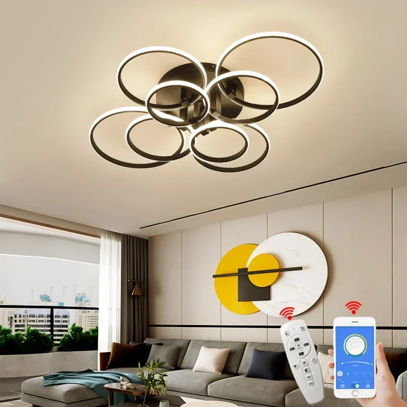 vliam modern circulo aneis led lustre lampada do teto para sala de estar quarto sala de estudo matte fixture lights 01