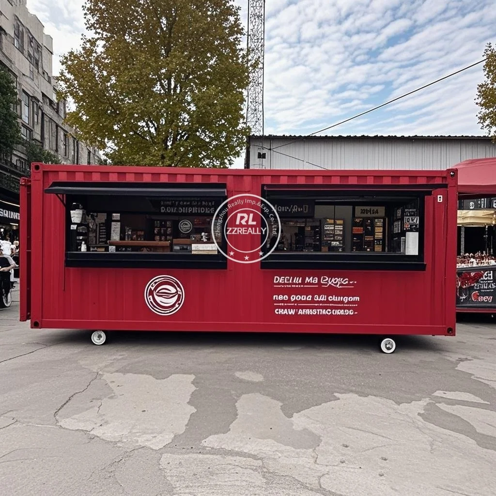 

2025 NEW container bar with fully equipped kitchen 20FT Mobile Container Restaurant Food Kiosk Cafe Shop