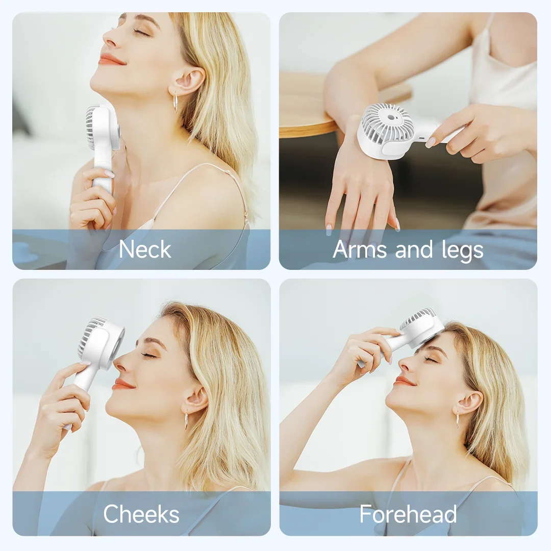 Xiaomi-Refrigerador de ar portátil portátil, Refrigeração de refrigeração de semicondutores ao ar livre, bateria 3300mAh, USB recarregável, frio, mini ventilador