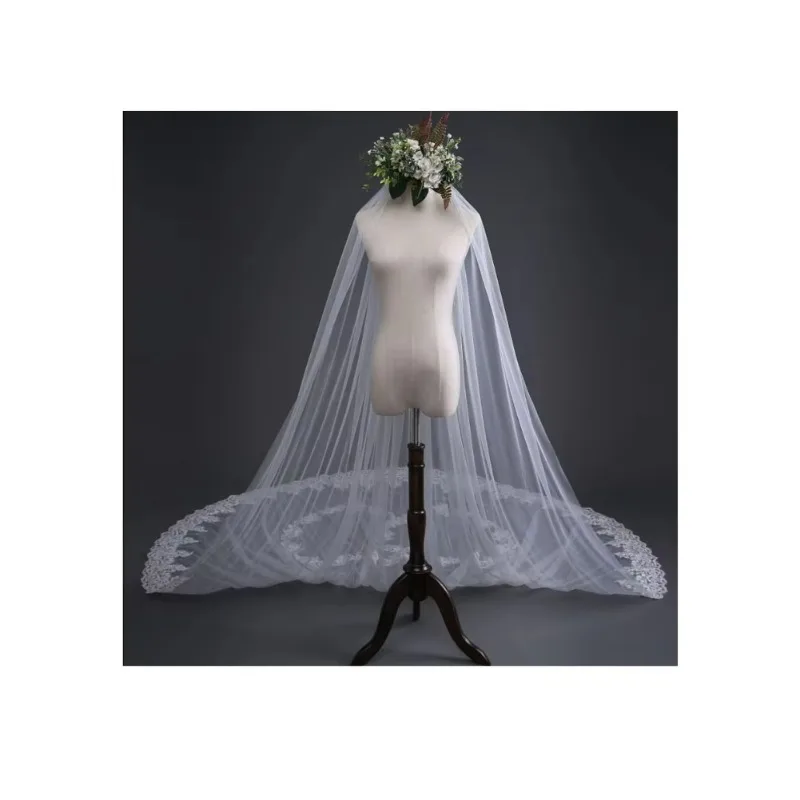 

Bridal Veil 3m Long Door Wide Wedding Veil with Hair Comb Wedding Accessories