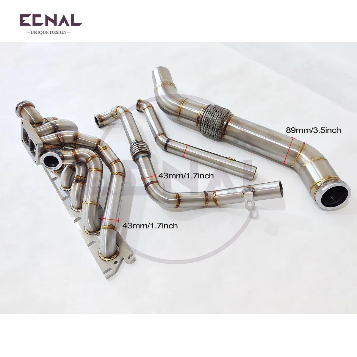 For  Gen2 B58 Exhaust System Manifold Pressure Relief Downpipe T304 Stainless Steel 3mm Thickness Ecnal Product