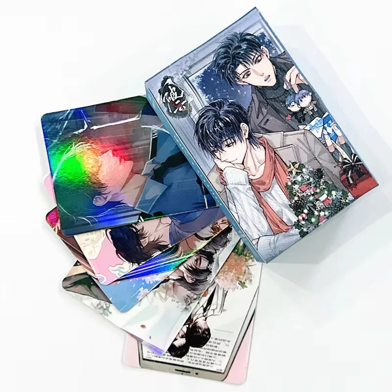 55PCS Breaking Through the Clouds Laser Lomo Cards Set Jiang Ting, Yan Xie HD Print Photocards Perfect Gift for Fans