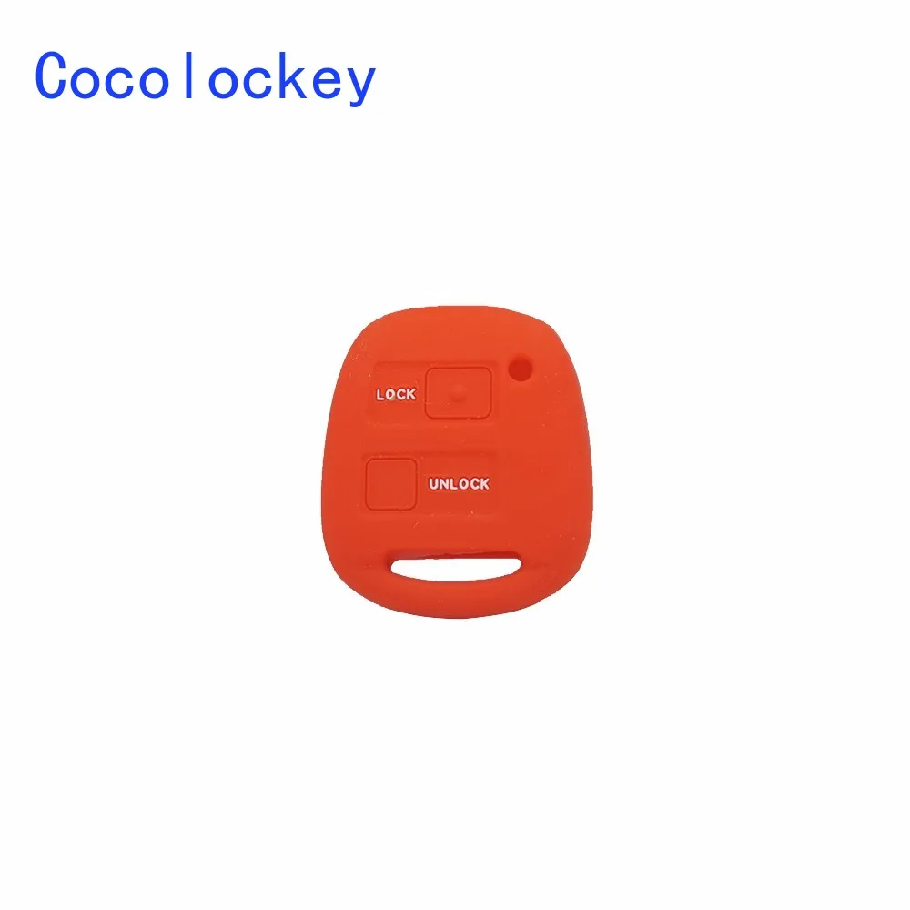 Cocolockey Silicone Key Case for TOYOTA CAMRY CELICA PRIUS YARIS RAV4 COROLLA Remote Rubber Key Holder Protector Car Accessories