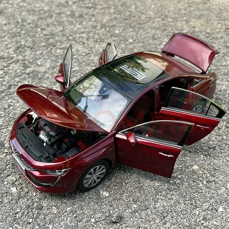New Generation 508L Die-Cast Metal Replica,Alloy Simulation Car Model,Decoration,Adult Collectible Display,Gift,Red,2019,1:18