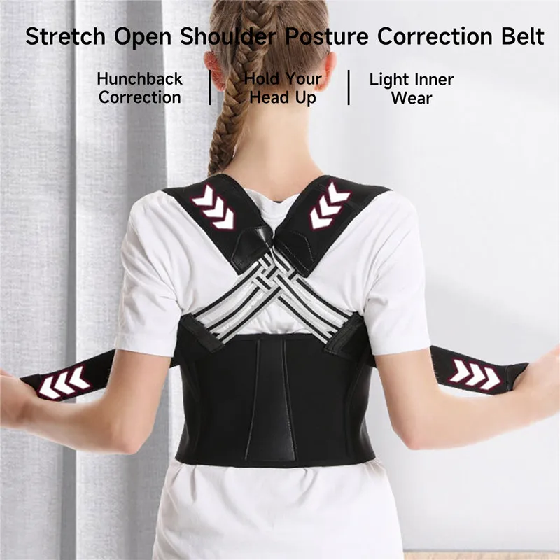 Back Brace Posture Corrector for Women & Men,Back Straightener, Scoliosis and Hunchback Correction,Adjustable Posture Trainer