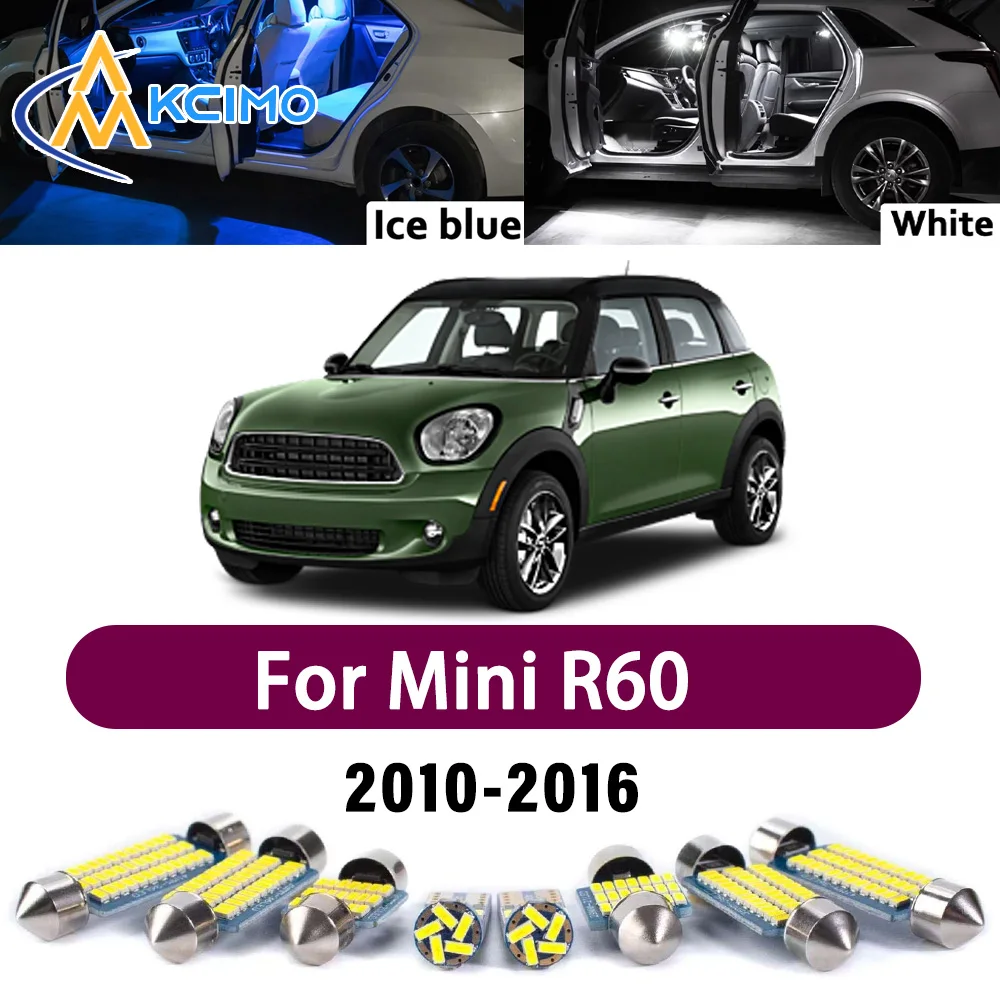 

High Lumen CANBUS Error Free LED Interior Light Kit For Mini R60 Countryman 2010-2016 Map Trunk Reading Dome Lamp Bulbs Set