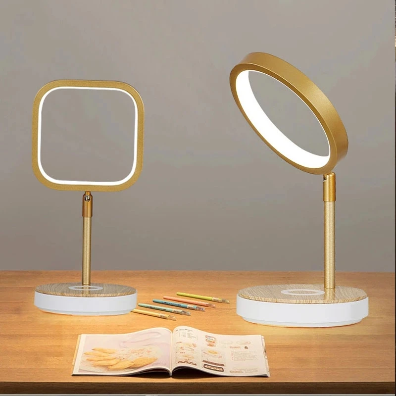 Modern LED Table Lamp for Bedroom Phone Wireless Charging Bedside Night Lights Living Room Foldable Desk Lamps Decoration